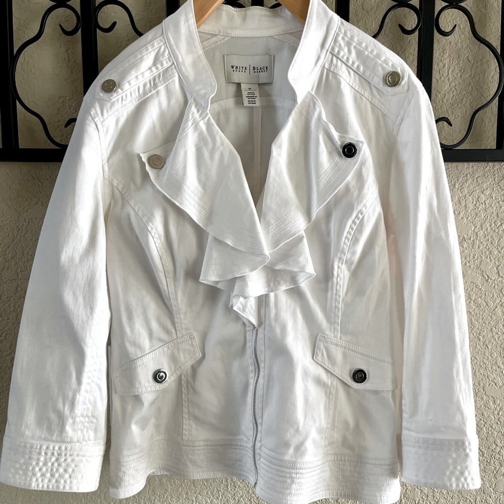 White House Black Market Jacket - Size 10 - White